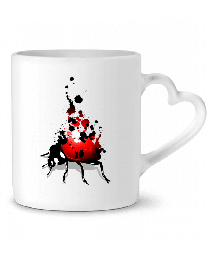 Mug coeur coccinelle par Graff4Art