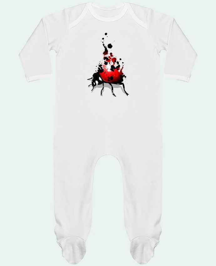 Baby Sleeper long sleeves Contrast coccinelle by Graff4Art