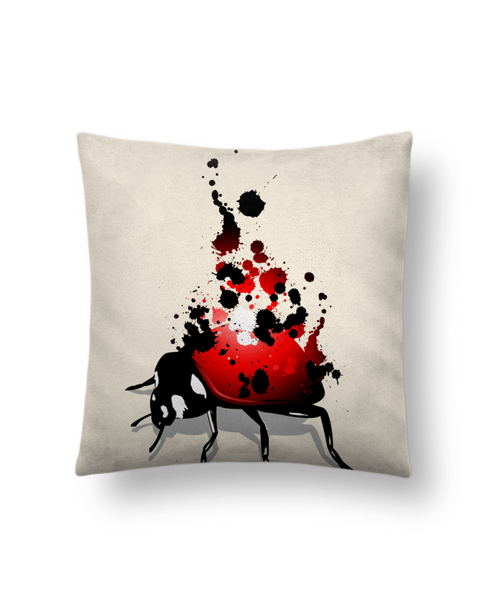 Cushion suede touch 45 x 45 cm coccinelle by Graff4Art
