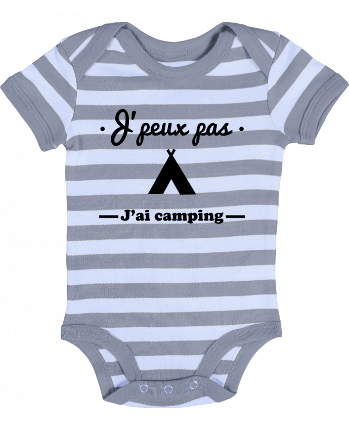Baby Body striped J'peux pas j'ai camping - Benichan