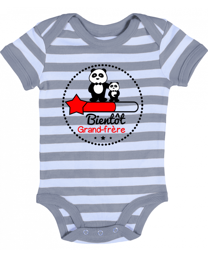 Baby Body striped Bientôt grand-frère , futur grand frère - Benichan
