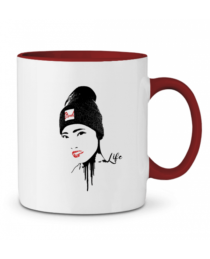 Taza Cerámica Bicolor Geisha Graff4Art