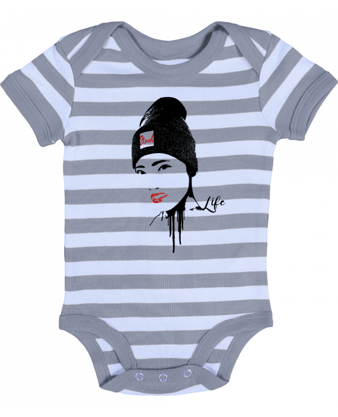 Baby Body striped Geisha - Graff4Art
