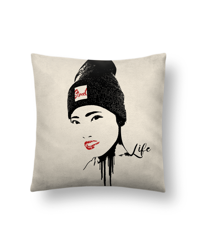 Cushion suede touch 45 x 45 cm Geisha by Graff4Art