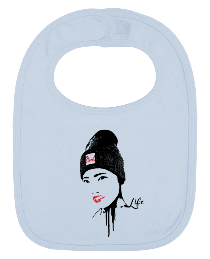 Bavoir bébé uni Geisha par Graff4Art