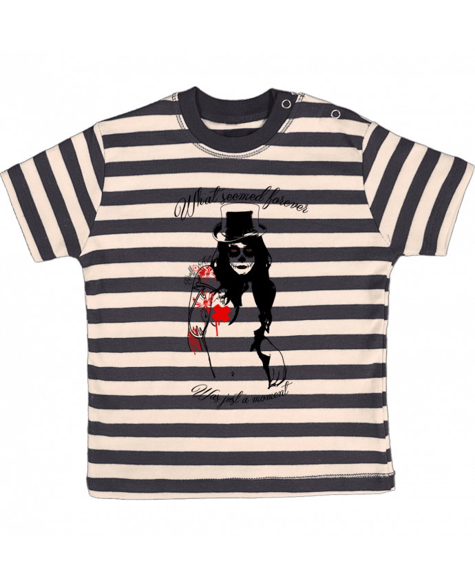 T-shirt baby with stripes femme by Graff4Art