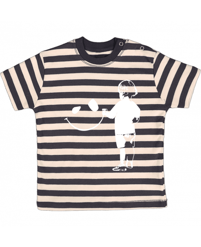 T-shirt baby with stripes enfant by Graff4Art