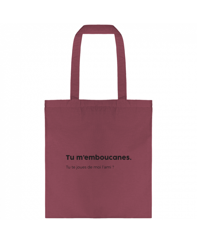 Tote-bag Tu m'emboucanes - défintion par tunetoo
