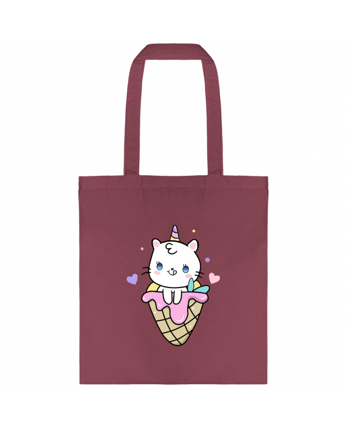 Tote-bag Gato Unicornio Helado Cucurucho par MaaxLoL