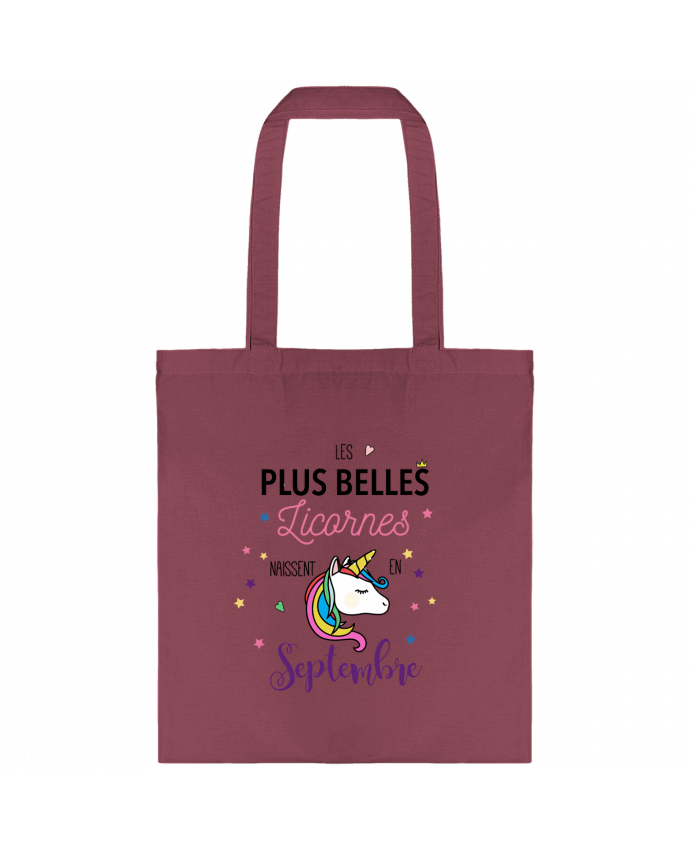 Tote-bag Belle licorne / Septembre par La boutique de Laura