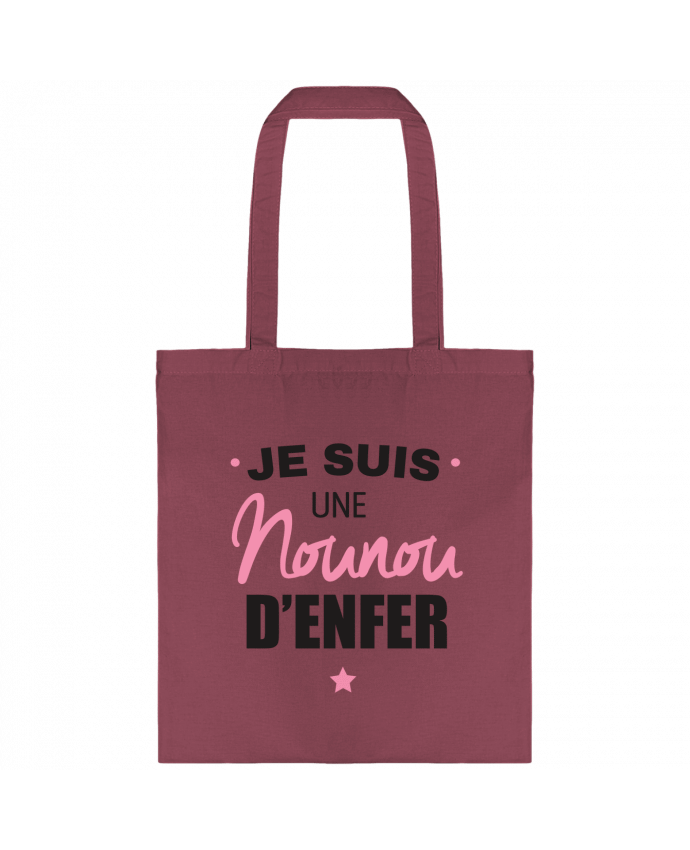 Tote-bag Je suis une nounou d'enfer par La boutique de Laura