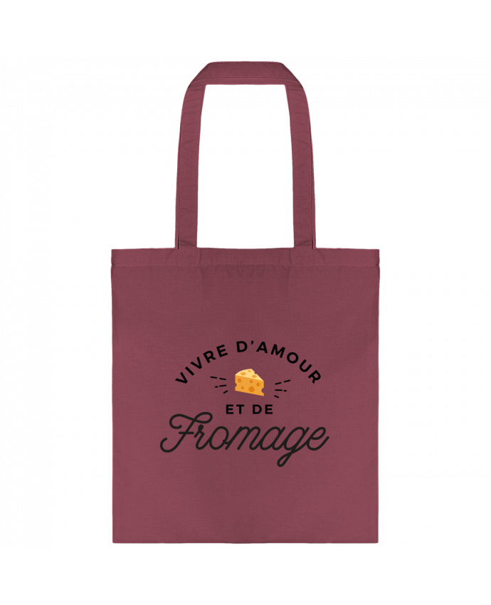 Tote-bag Vivre d'amour et de fromage par Nana