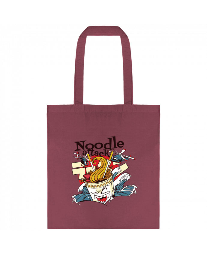 Tote-bag El Ataque del Ramen Monstruoso par MaaxLoL
