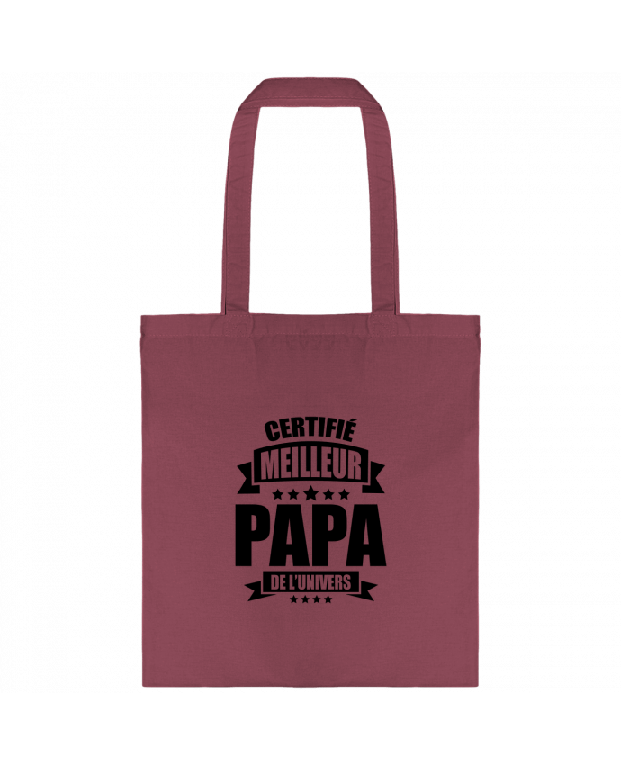 Bolsa de Tela de Algodón certifié meilleur papa de l'univers por DomTomShirt