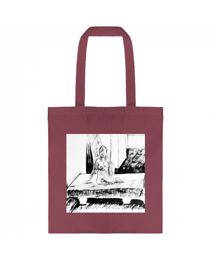 Tote-bag Dessin noir et blanc d'une femme nue par Simple Art