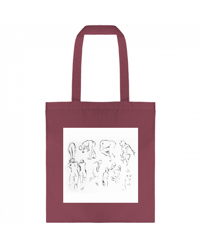 Tote-bag Dessins rapides de silhouettes au pinceau par Simple Art
