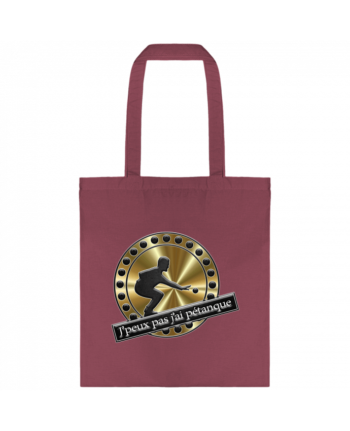Tote-bag j'peux pas j'ai pétanque par logo graph