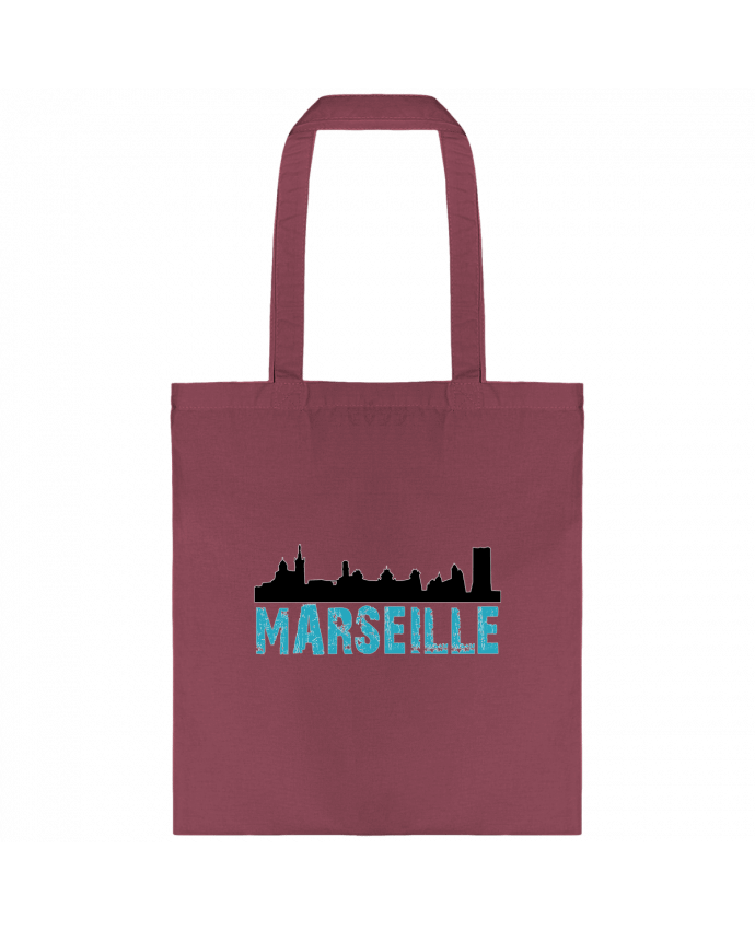 Tote-bag Marseille Line Noir par JYR Studios