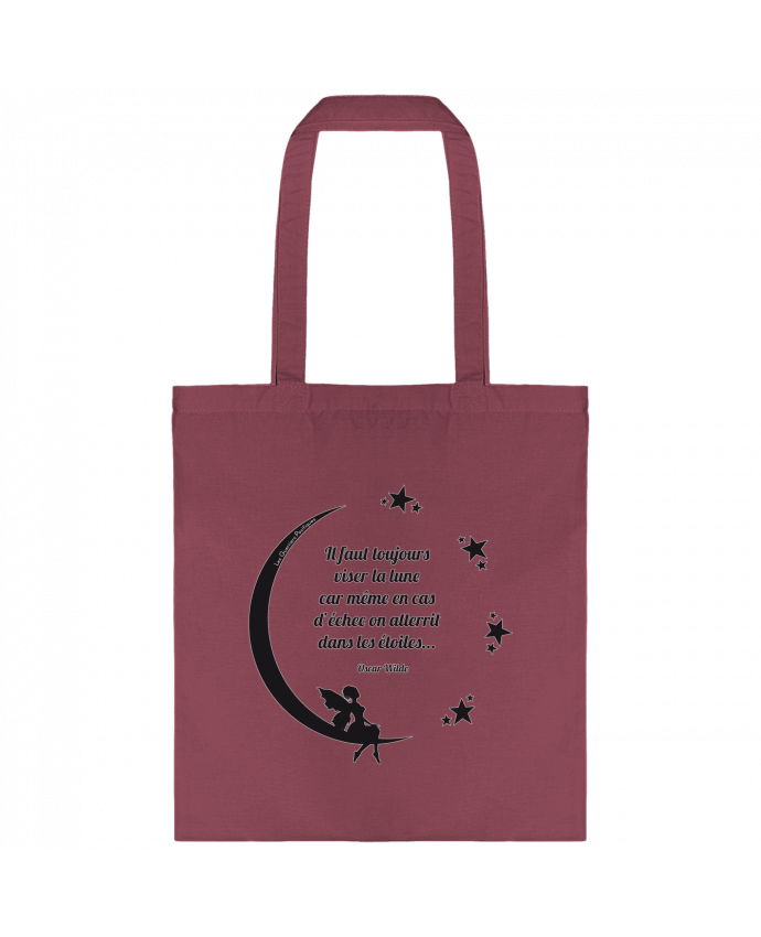 Tote-bag Toujours viser la lune... par Guerriers Pacifiques