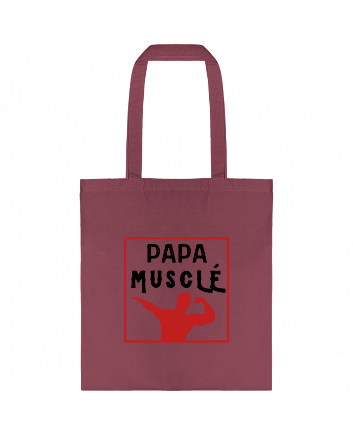 Tote-bag Papa musclé cadeau fête des pères musculation par FAPROD
