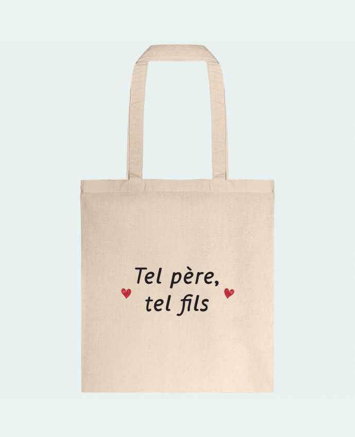 Tote-bag Tel père tel fils par tunetoo