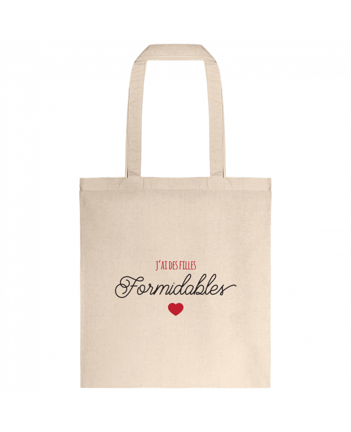 Tote-bag J'ai des fille formidables - Papa Maman par tunetoo