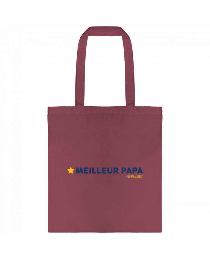 Tote-bag Meilleur papa élu par ma fille par tunetoo