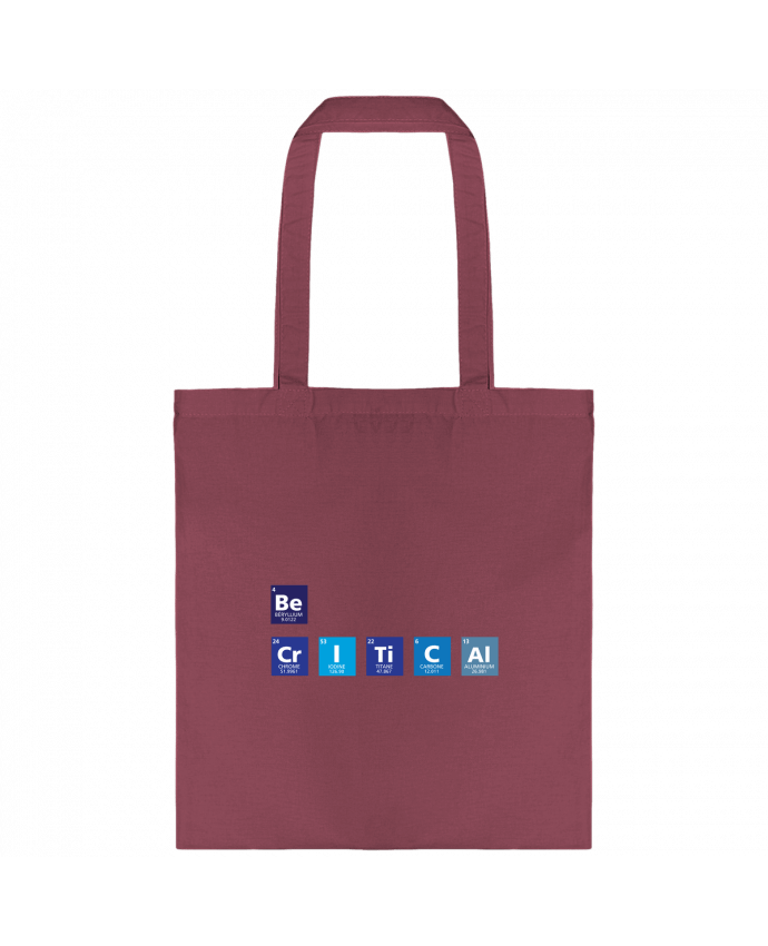 Tote-bag Be critical par tunetoo