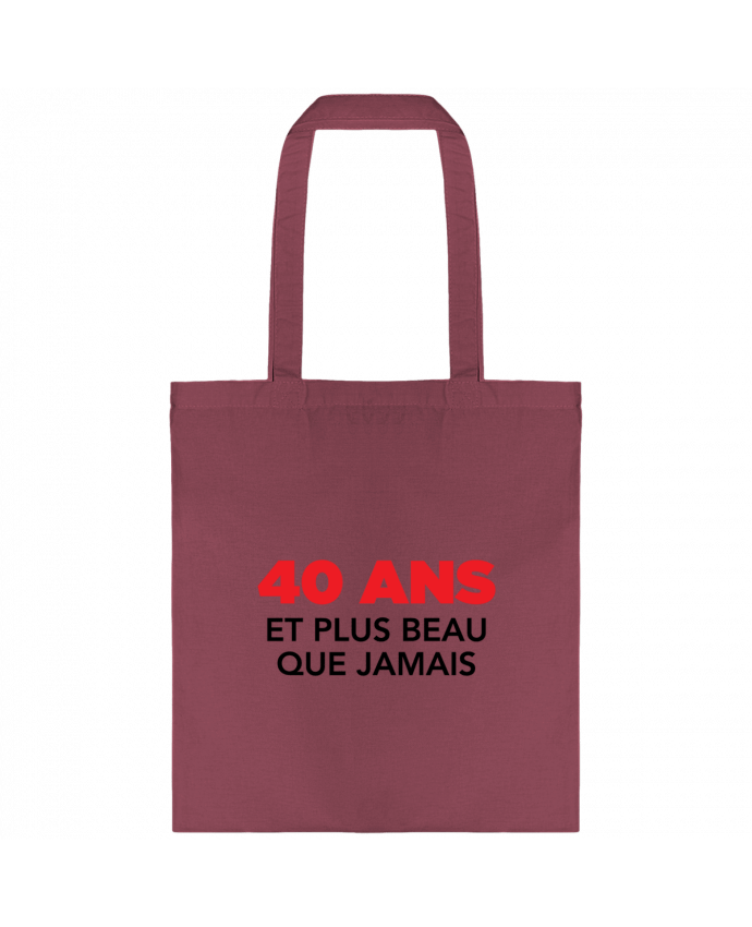 Tote-bag 40 ans et plus beau que jamais - Anniversaire par tunetoo