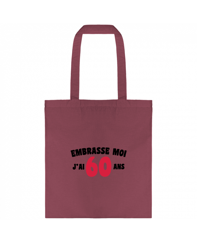 Tote-bag Embrasse moi j'ai 60 ans par tunetoo