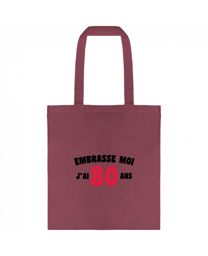 Tote-bag Embrasse moi j'ai 80 ans par tunetoo