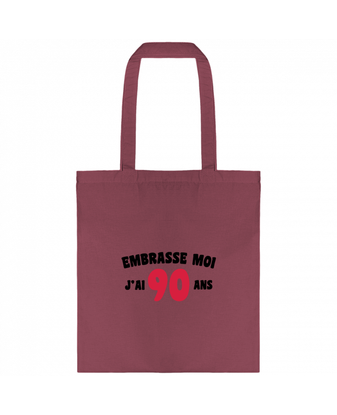Tote-bag Embrasse moi j'ai 90 ans par tunetoo