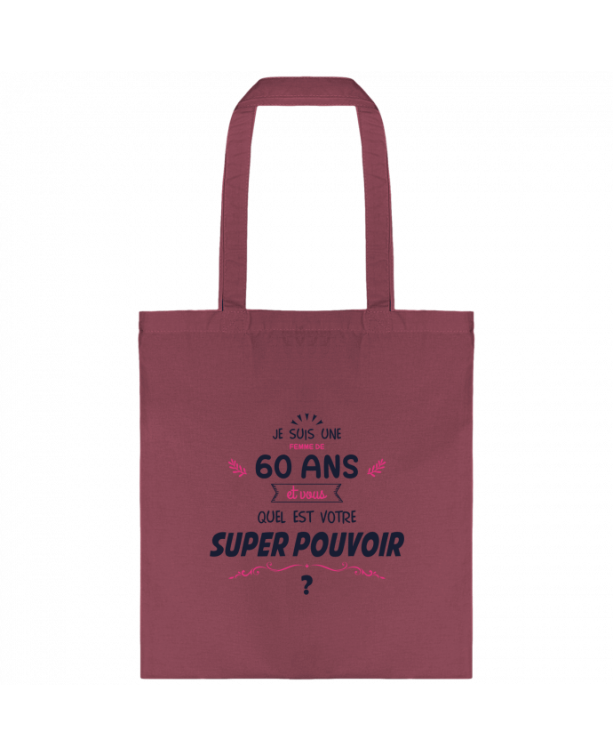 Tote-bag 60 ans Super Pouvoir - Anniversaire par tunetoo