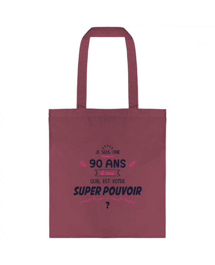 Tote-bag 90 ans Super Pouvoir - Anniversaire par tunetoo