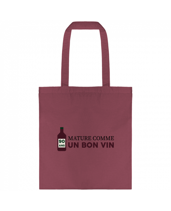 Tote-bag 90 ans mature comme un bon vin - Anniversaire par tunetoo