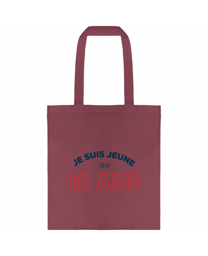 Tote-bag Je suis jeune je n'ai que 18 ans - Anniversaire par tunetoo