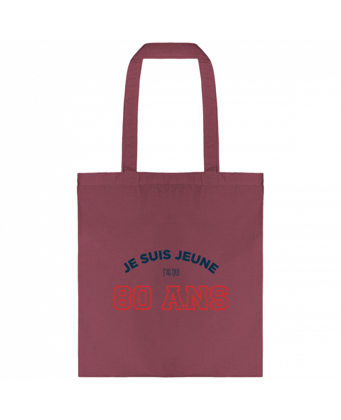 Tote-bag Je suis jeune je n'ai que 80 ans - Anniversaire par tunetoo