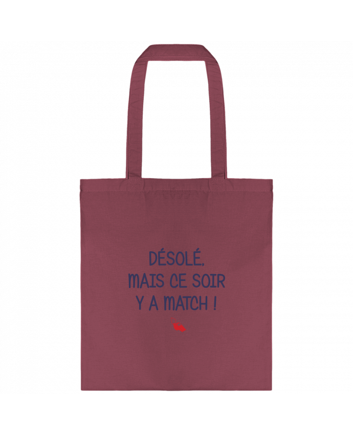 Tote-bag Désolé mais ce soir y a match par tunetoo