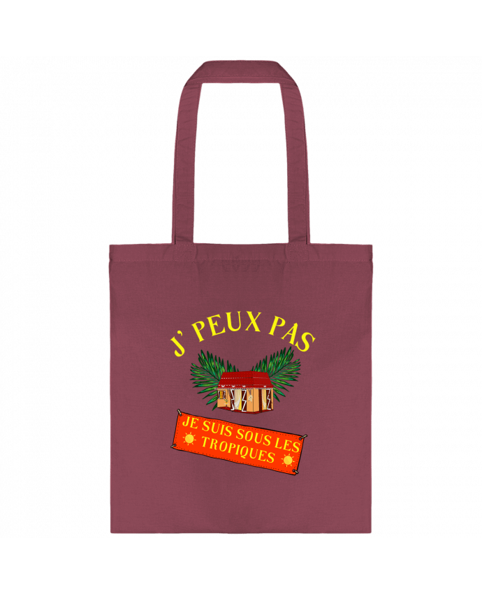 Tote-bag je peux pas, je suis sous les tropiques par Fridaé