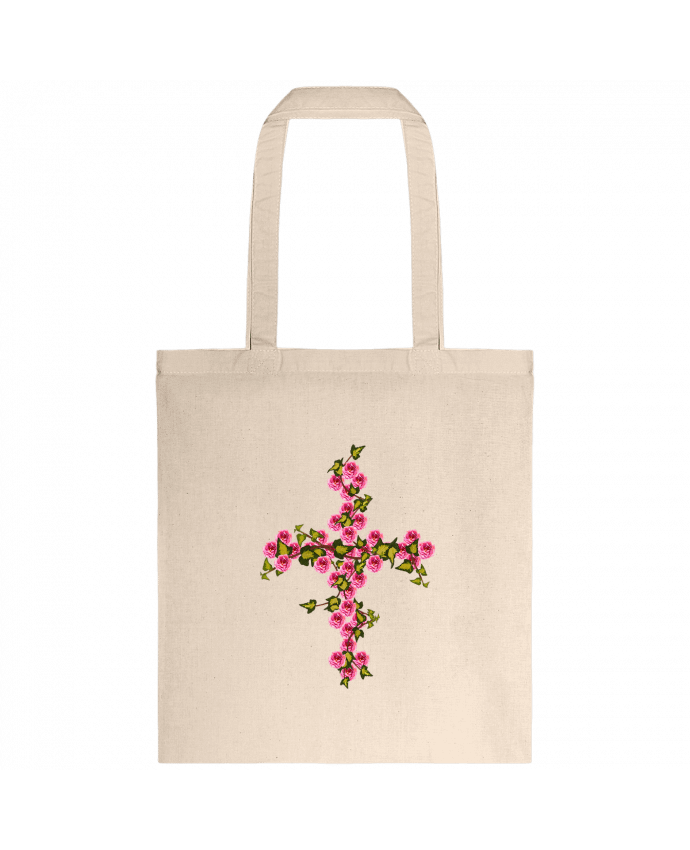 Tote-bag Croix roses et lierre par Les Caprices de Filles