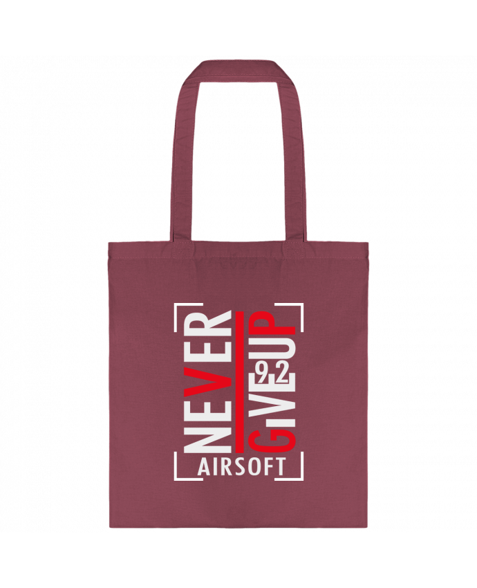 Tote-bag Never Give Up Airsoft par XproDZ