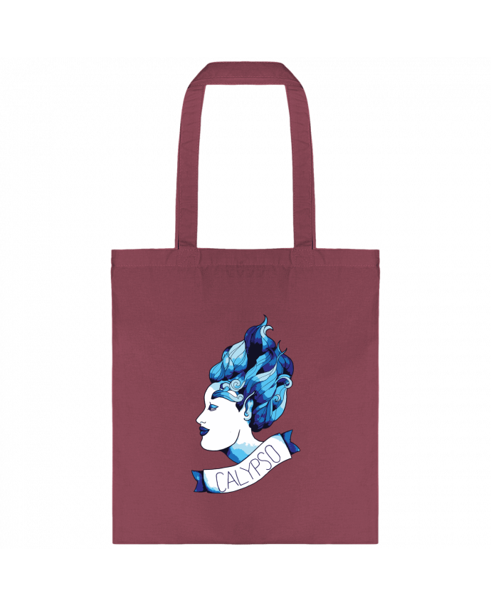 Tote-bag calypso grise - tatoo old school - déésse des mers par Mello.Ve