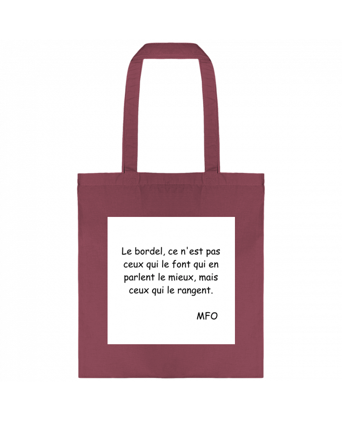 Tote-bag citation bordel par Marie-France Ochsenbein