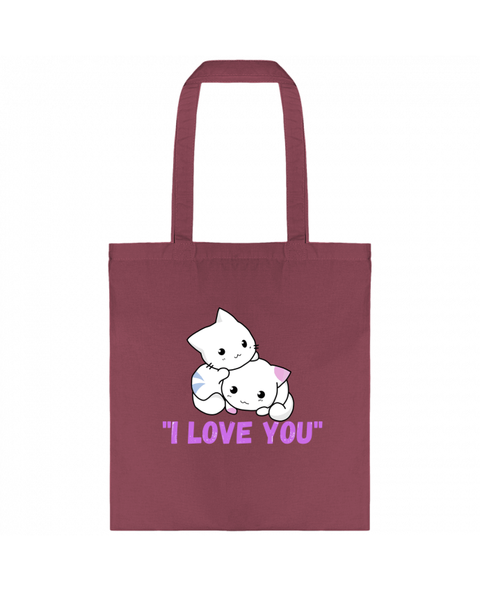 Tote-bag i love you par Fabgino