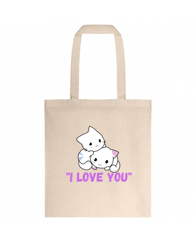 Tote-bag i love you par Fabgino