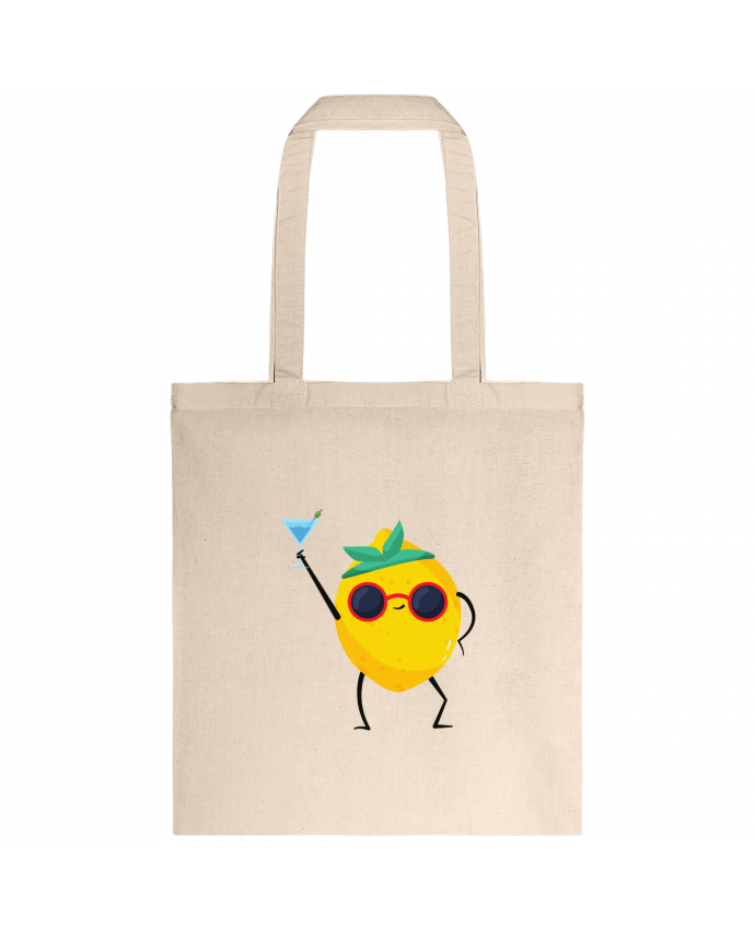 Tote-bag Citron avec un verre par Bordart