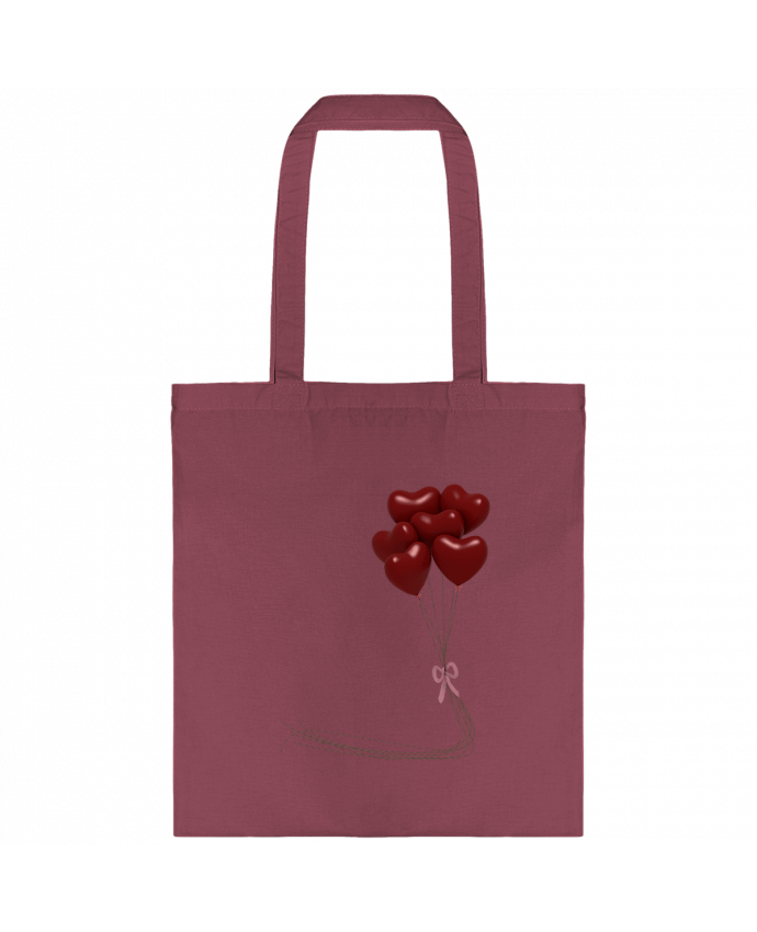 Tote-bag ballons cœurs par JustFree