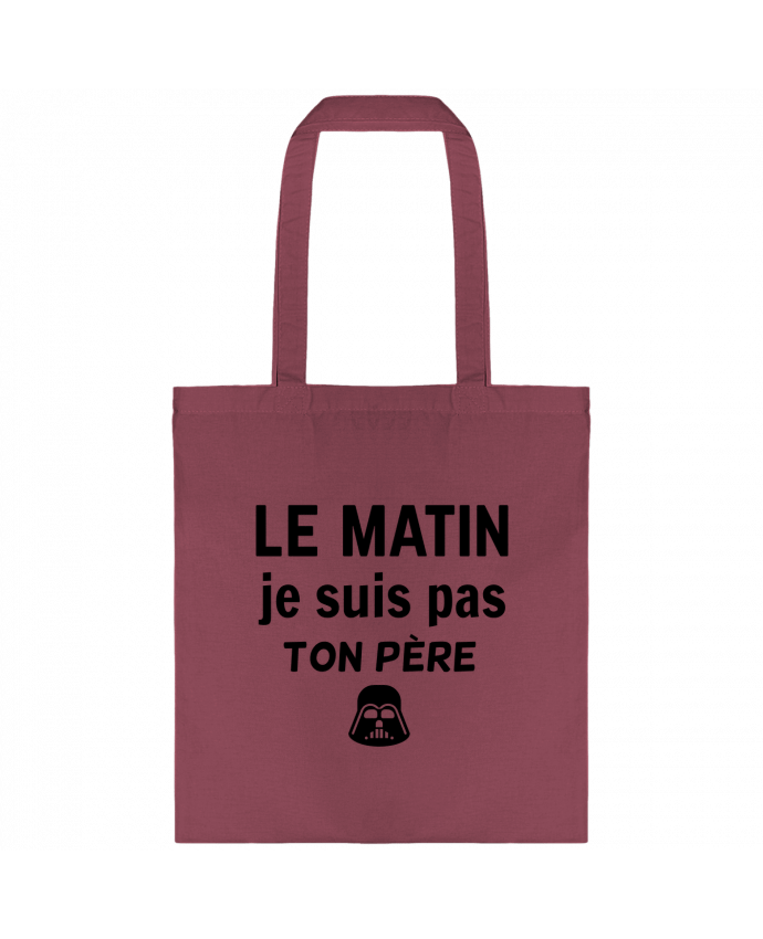 Tote-bag le matin je suis pas ton père par dessin-art