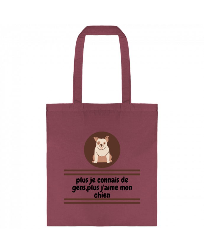 Tote-bag J'aime mon chien par Anastasia
