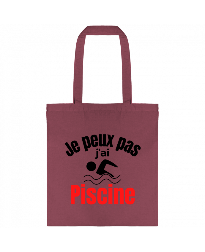 Tote-bag Je peux pas,j'ai piscine par Anastasia